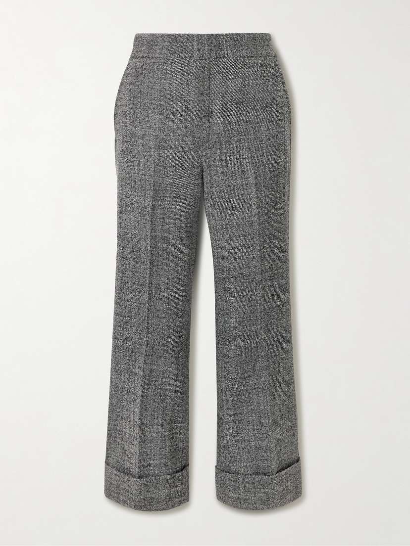 Gucci Wool-tweed Flared Pants