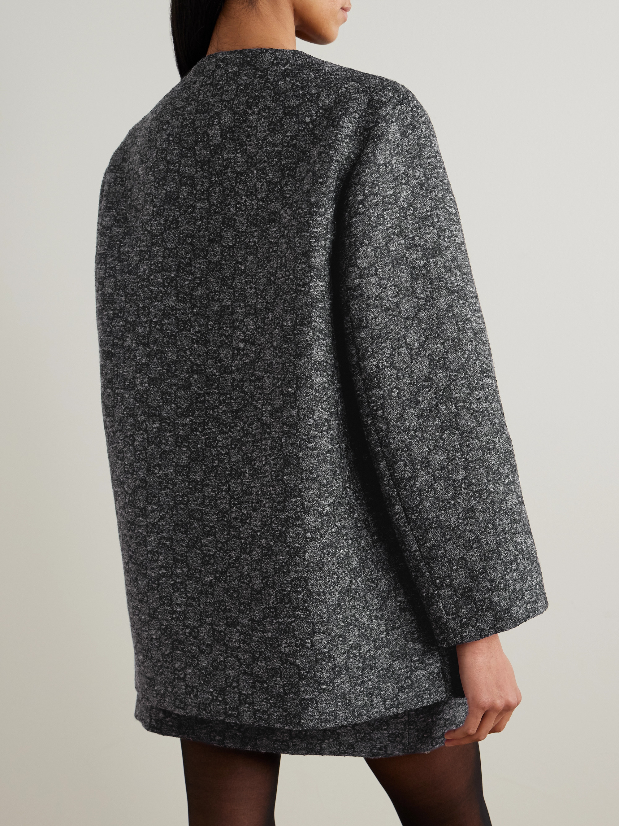 Gucci Wool-blend tweed jacquard jacket