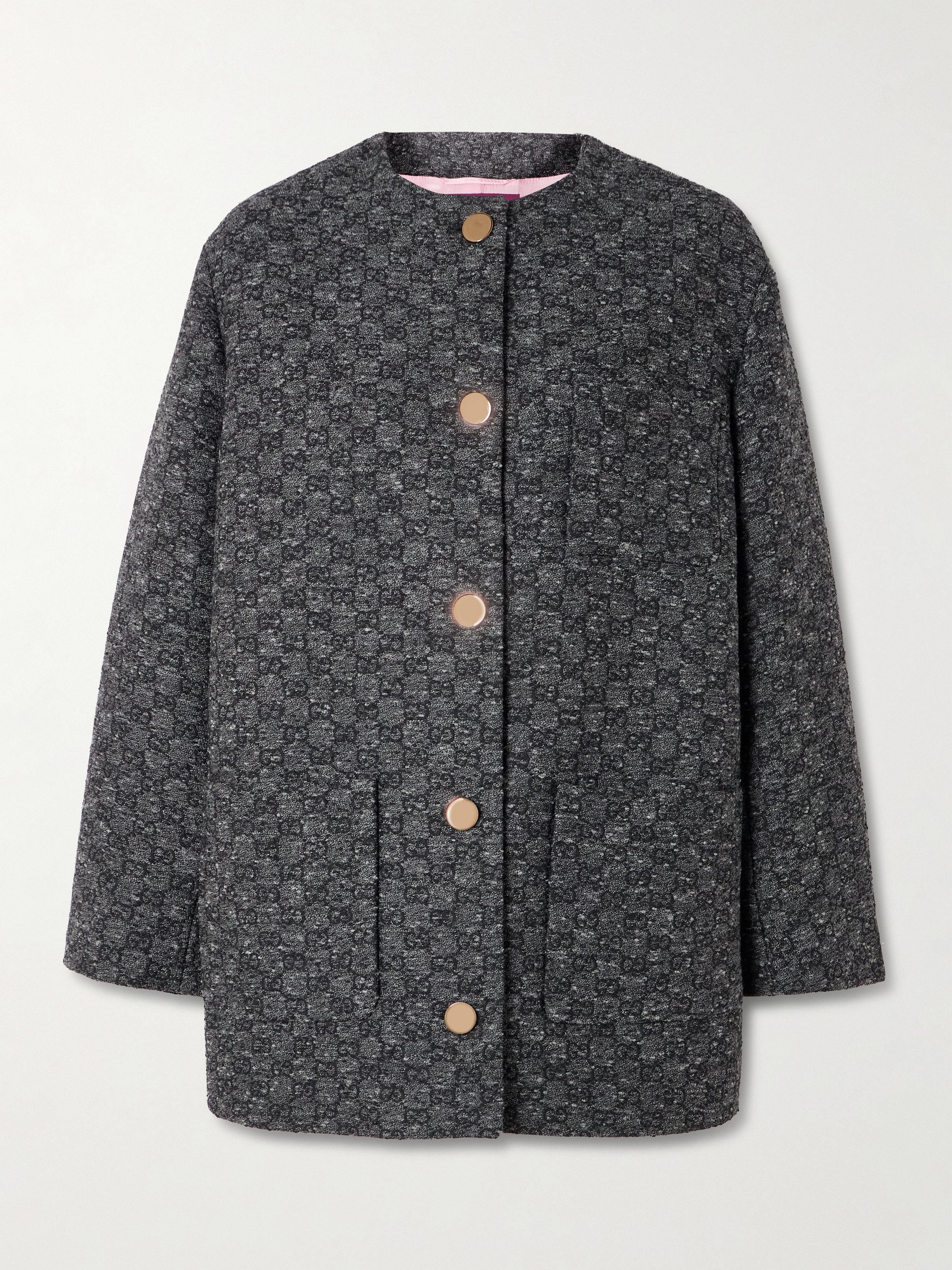 Gucci Wool-blend tweed jacquard jacket