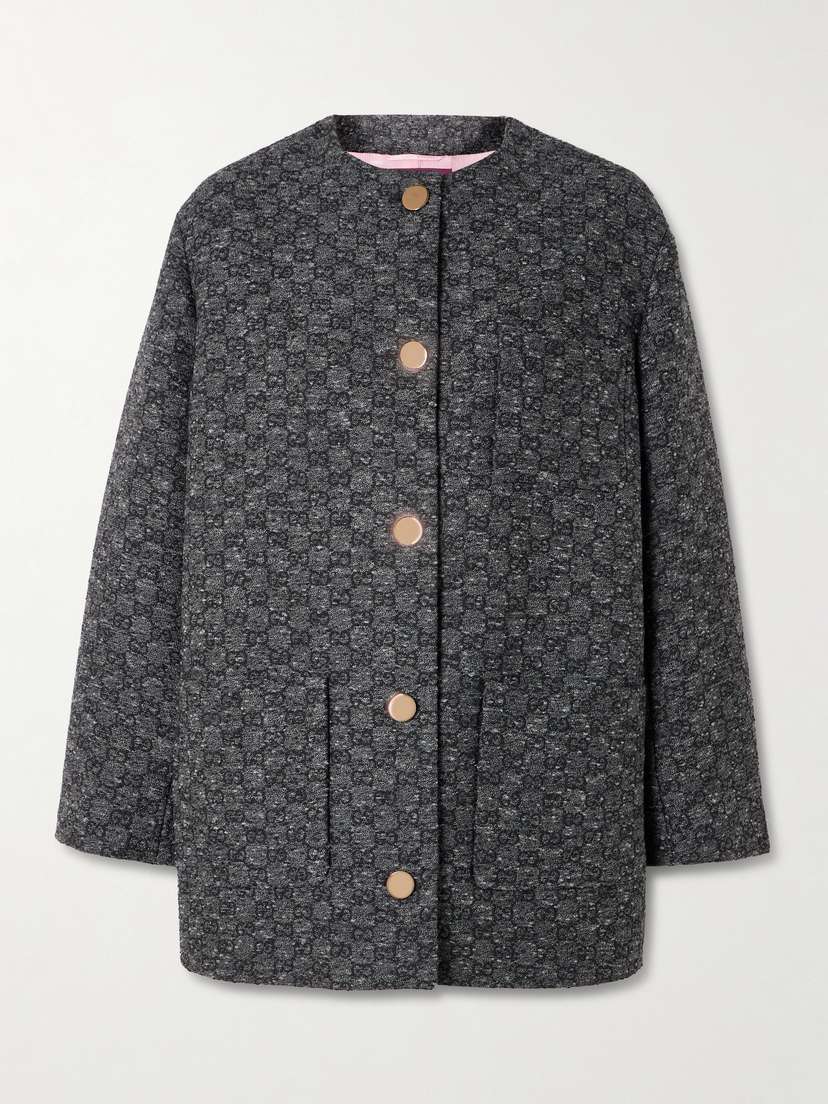 Gucci Wool-blend Tweed Jacquard Jacket