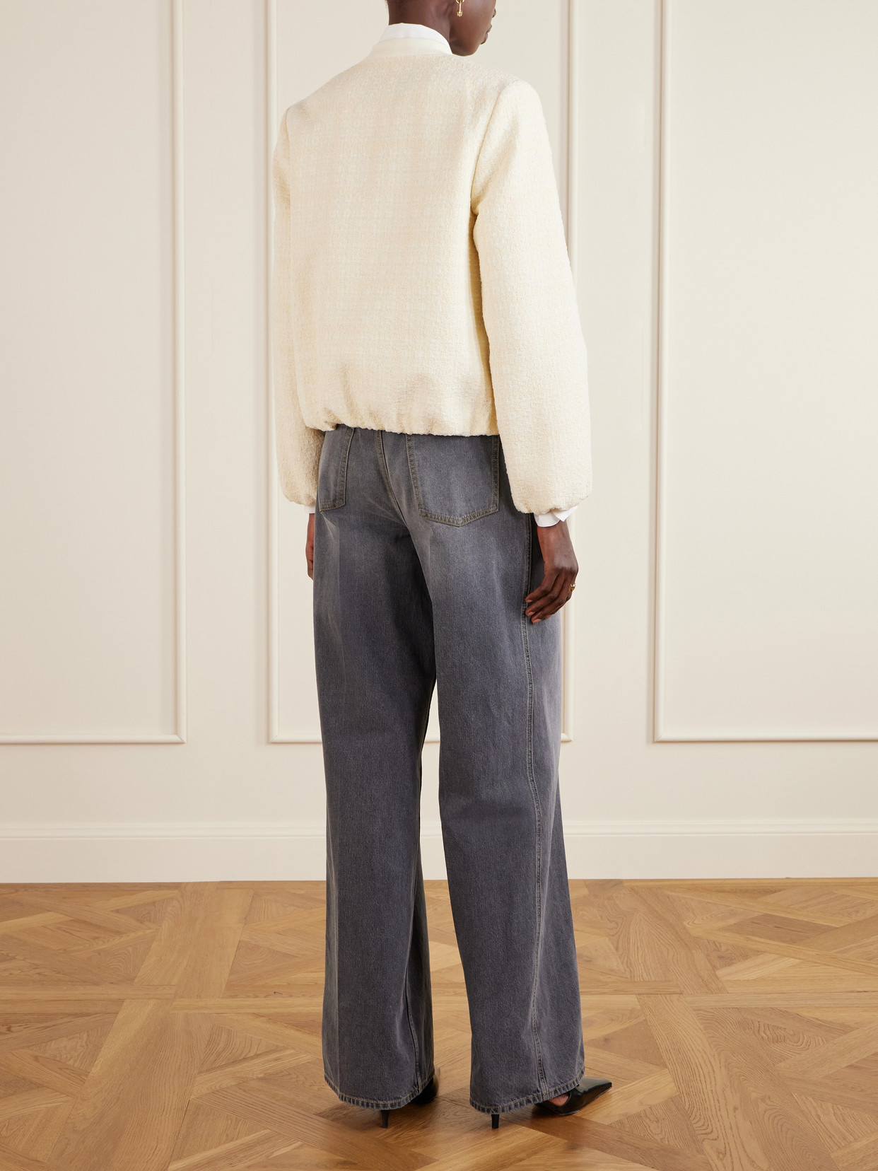 Cotton-Blend Bouclé Jacket