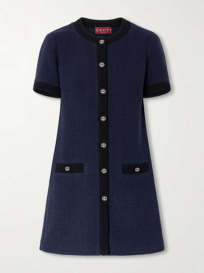 Gucci Wool-blend Bouclé Mini Dress