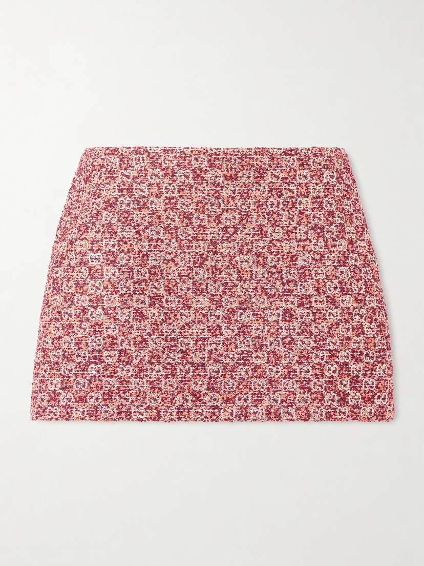 Gucci Metallic Tweed Mini Skirt