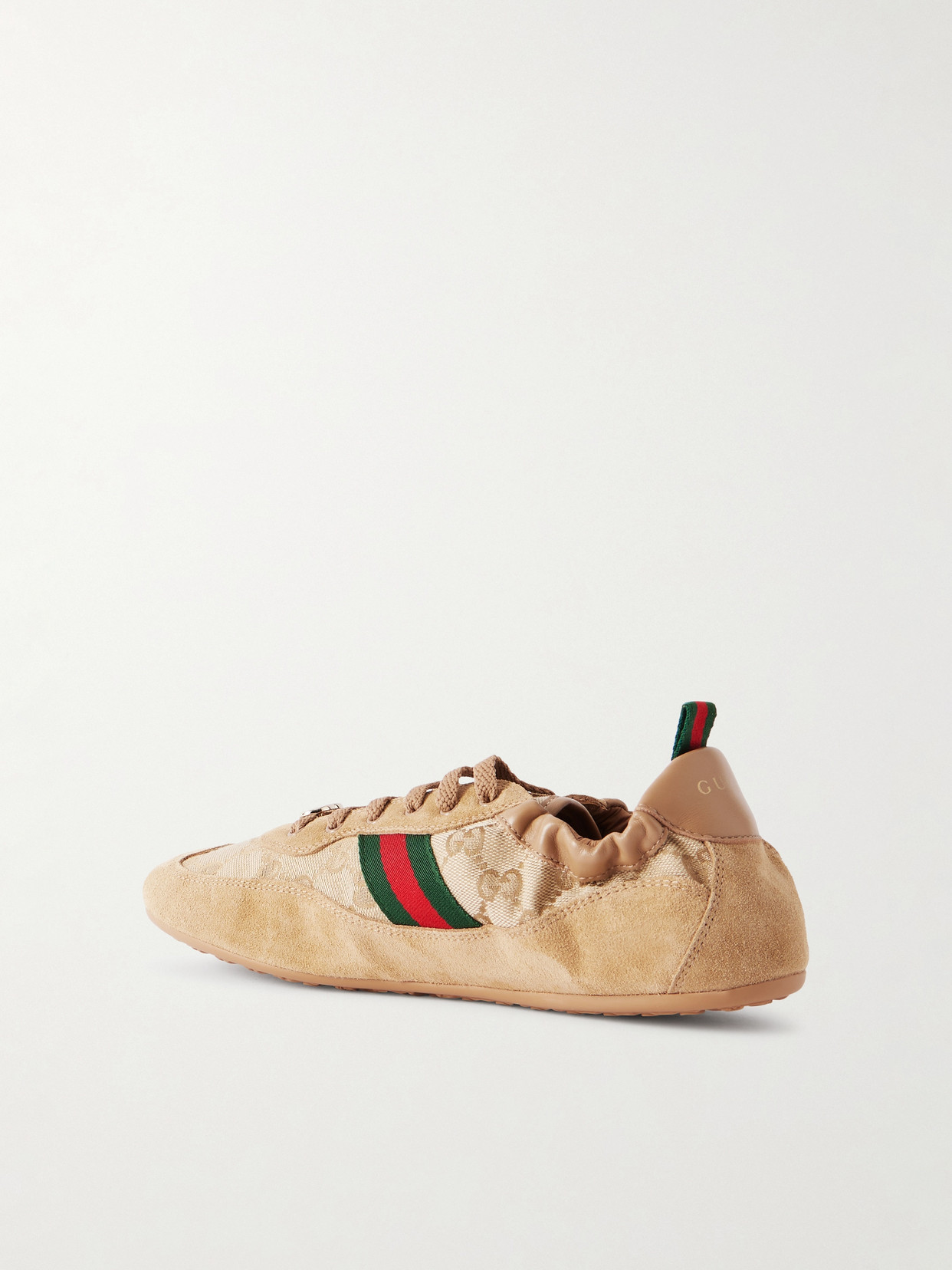 Shift Webbing And Leather-Trimmed Canvas-Jacquard And Sneakers