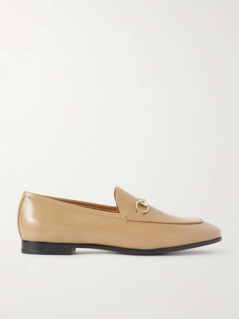 Gucci Jordaan Horsebit-detailed Leather Loafers