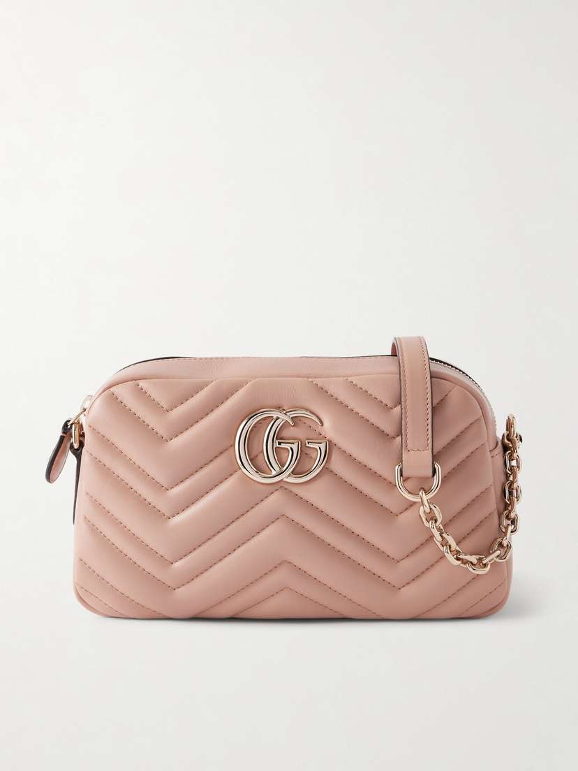 Gucci Gg Marmont Quilted Leather Shoulder Bag