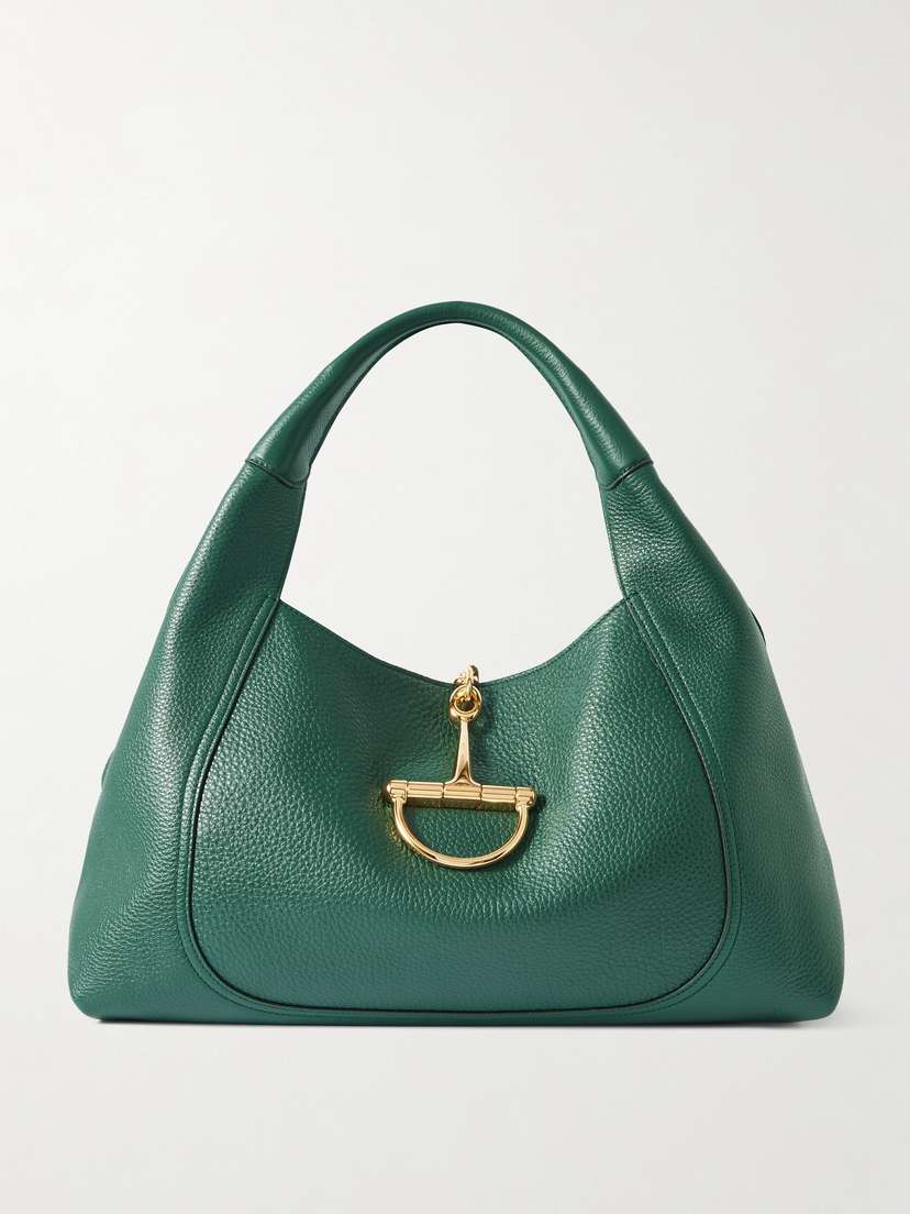 Gucci Softbit Maxi Textured-leather Tote