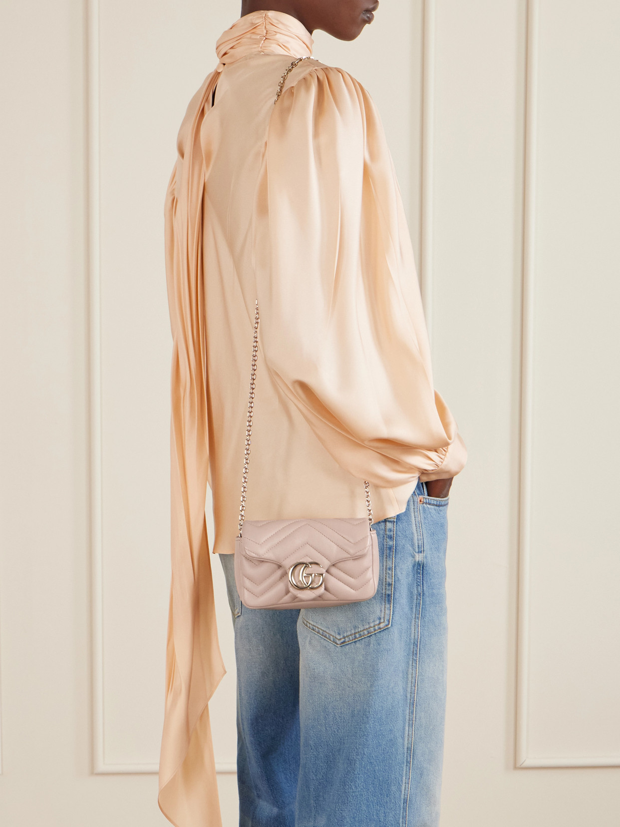 GG Marmont Mini Matelassé Shoulder Bag