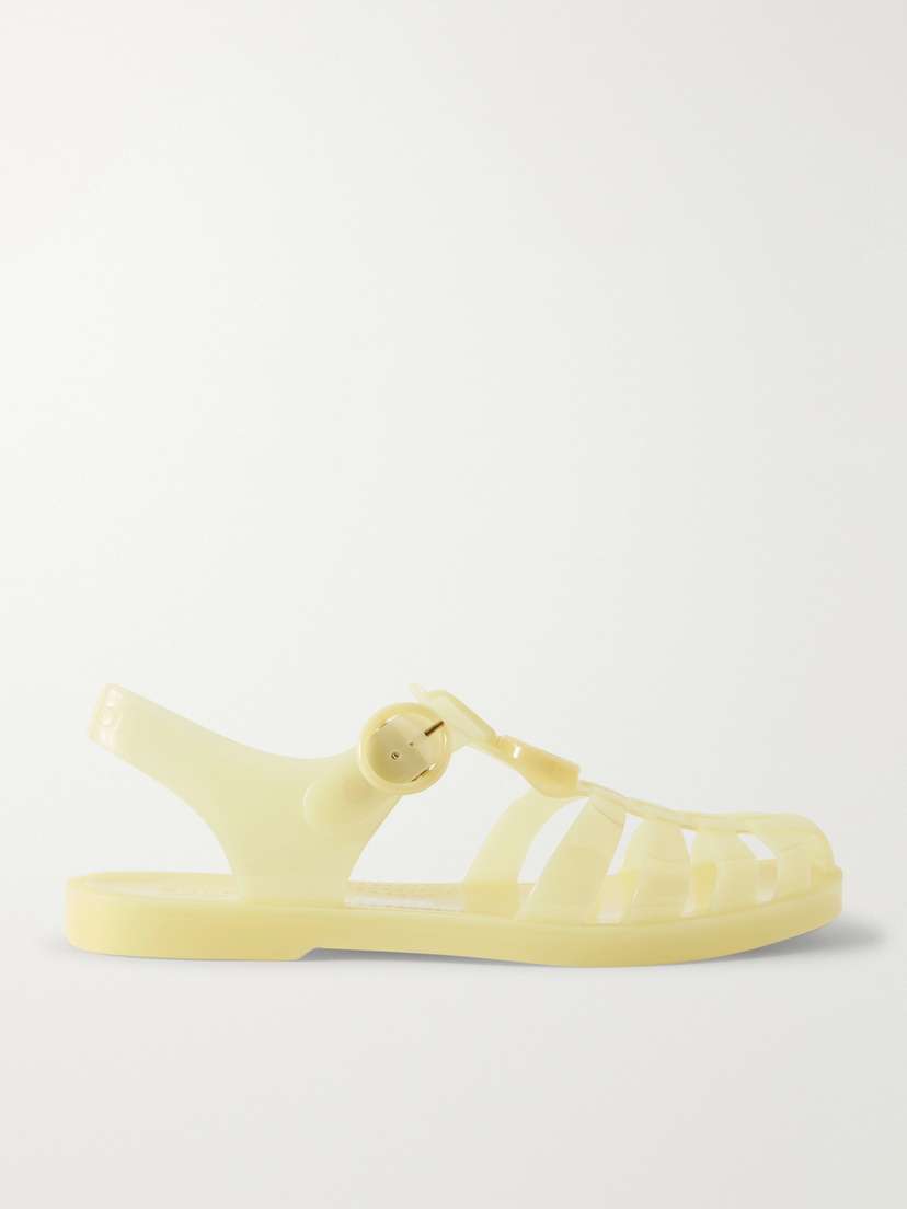 Gucci Fisherman Embellished Rubber Sandals