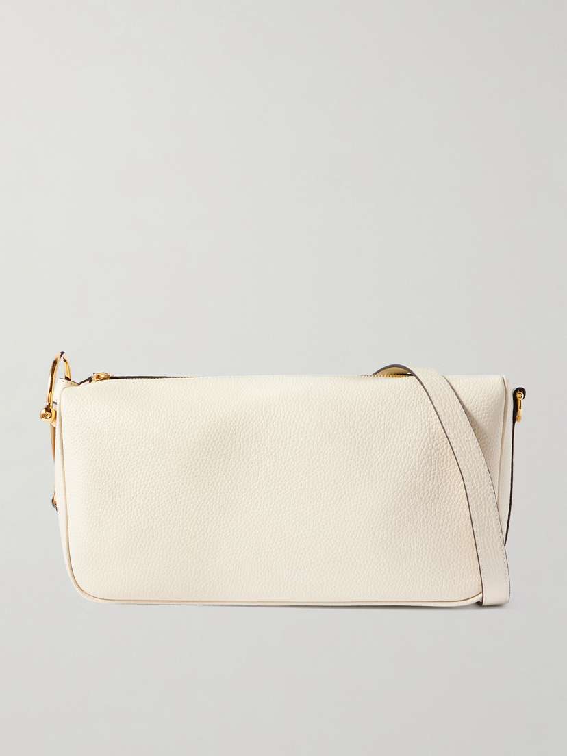 Gucci Half Horsebit Medium Textured-leather Shoulder Bag