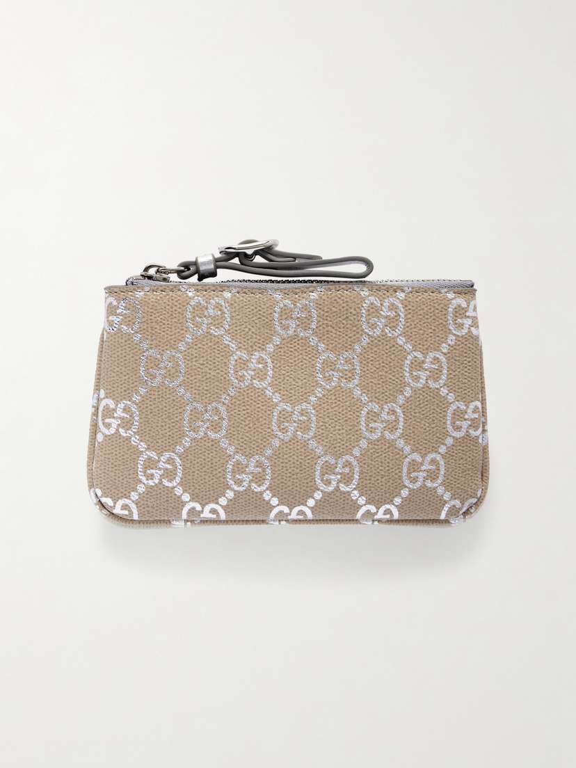 Gucci Gg Emblem Printed Textured-leather Wallet
