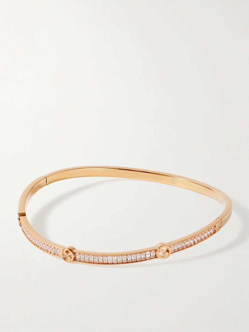 Gucci Blondie Gold-tone Crystal Necklace