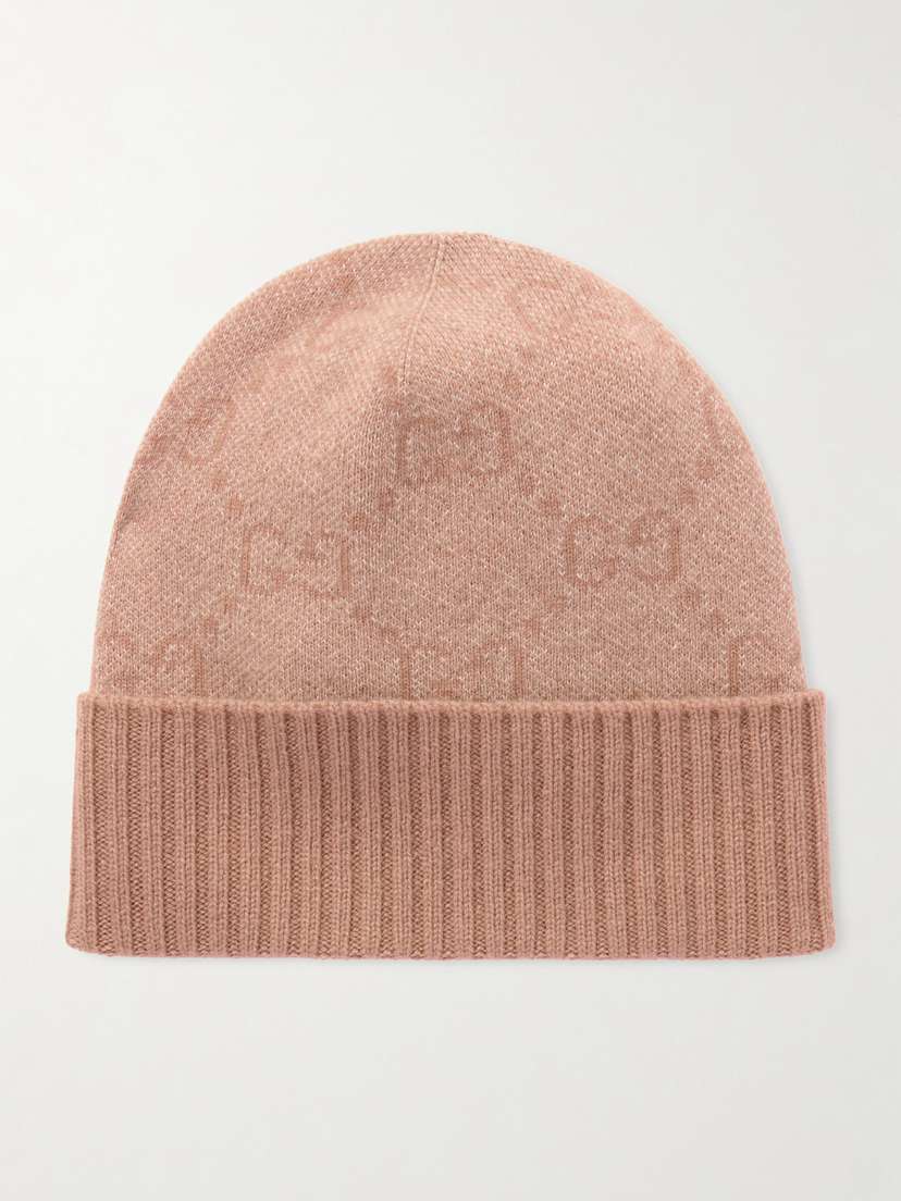 Gucci Logo-jacquard Cashmere-blend Beanie