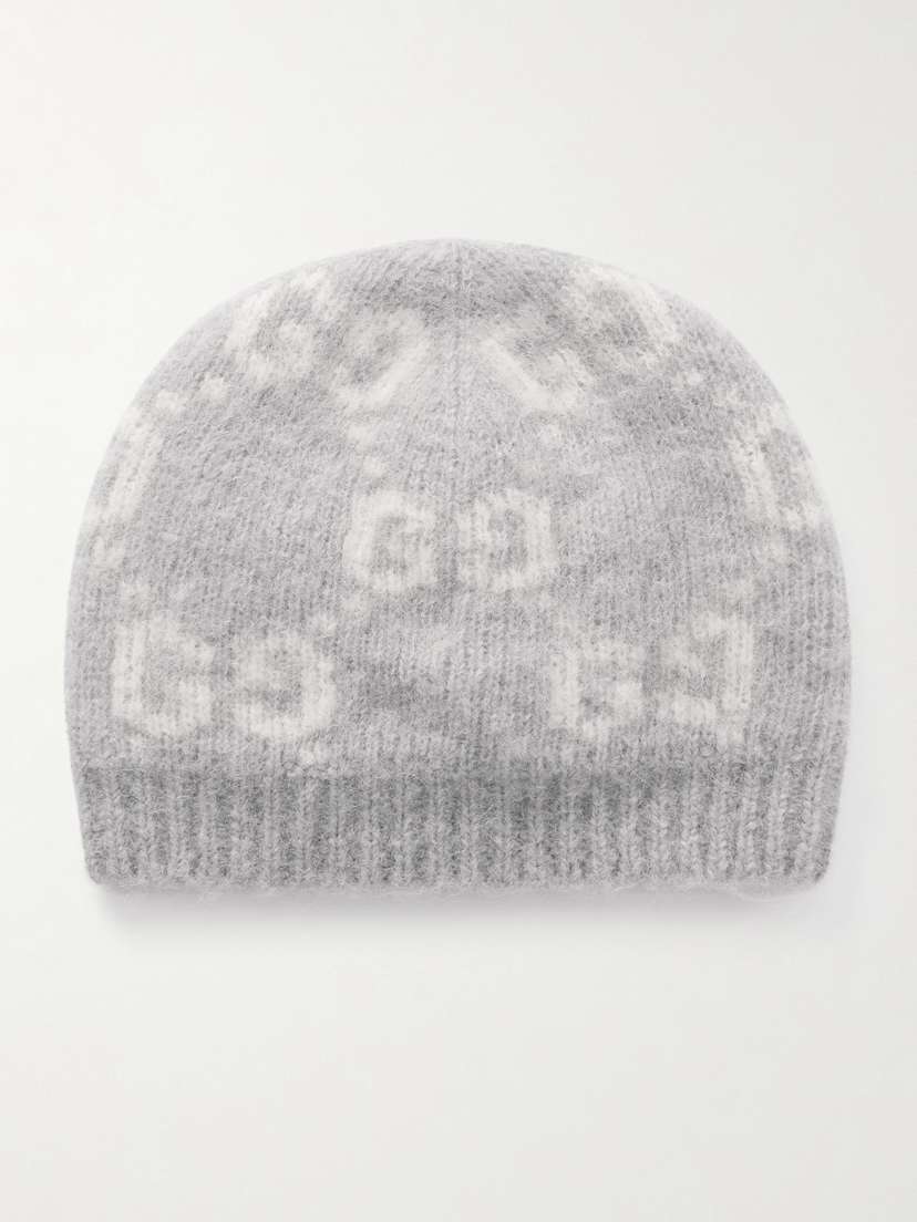 Gucci Jacquard-knit Alpaca-blend Beanie