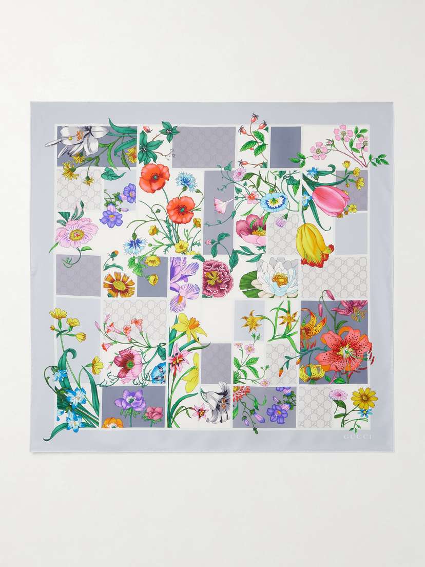 Gucci Printed Silk-twill Scarf