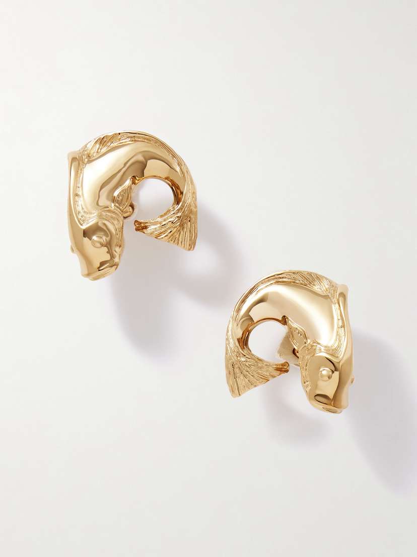 Gucci tone Clip Earrings