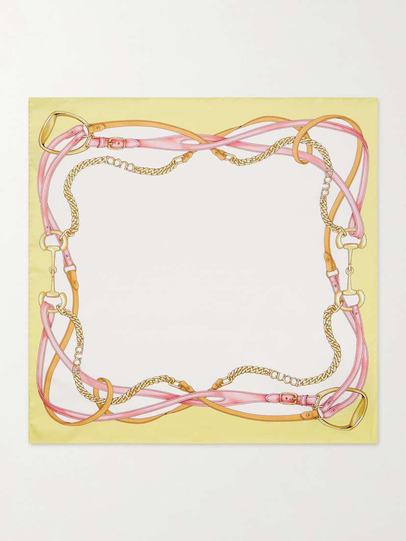Gucci Printed Silk-twill Scarf