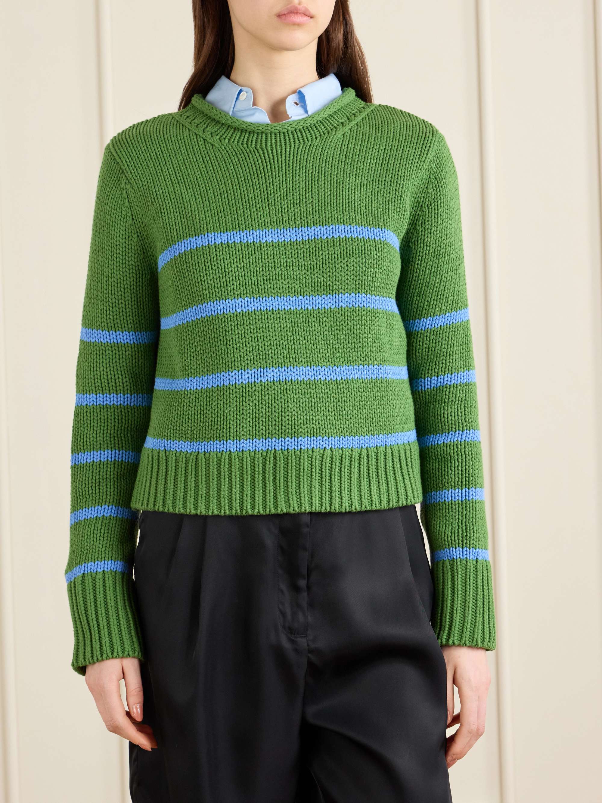 LA LIGNE Mini Marina striped cotton sweater