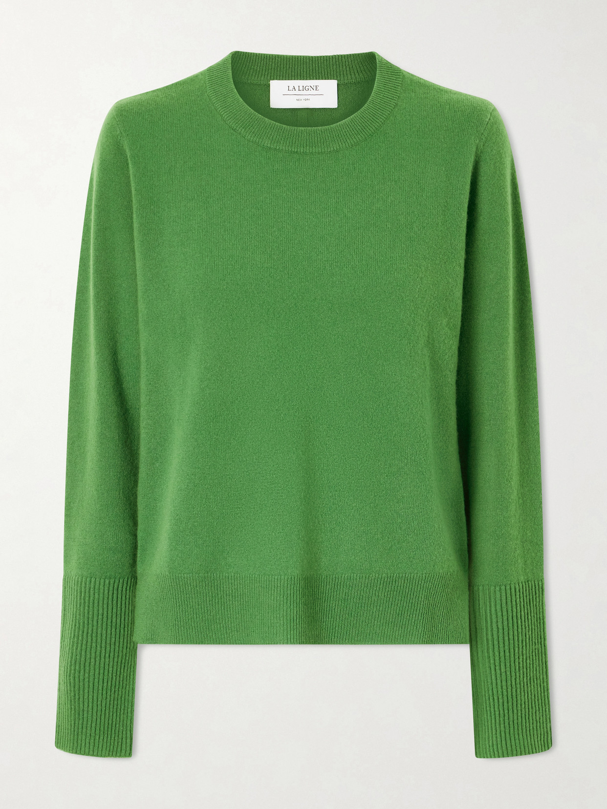 Solid Lean Lines Cashmere Sweater