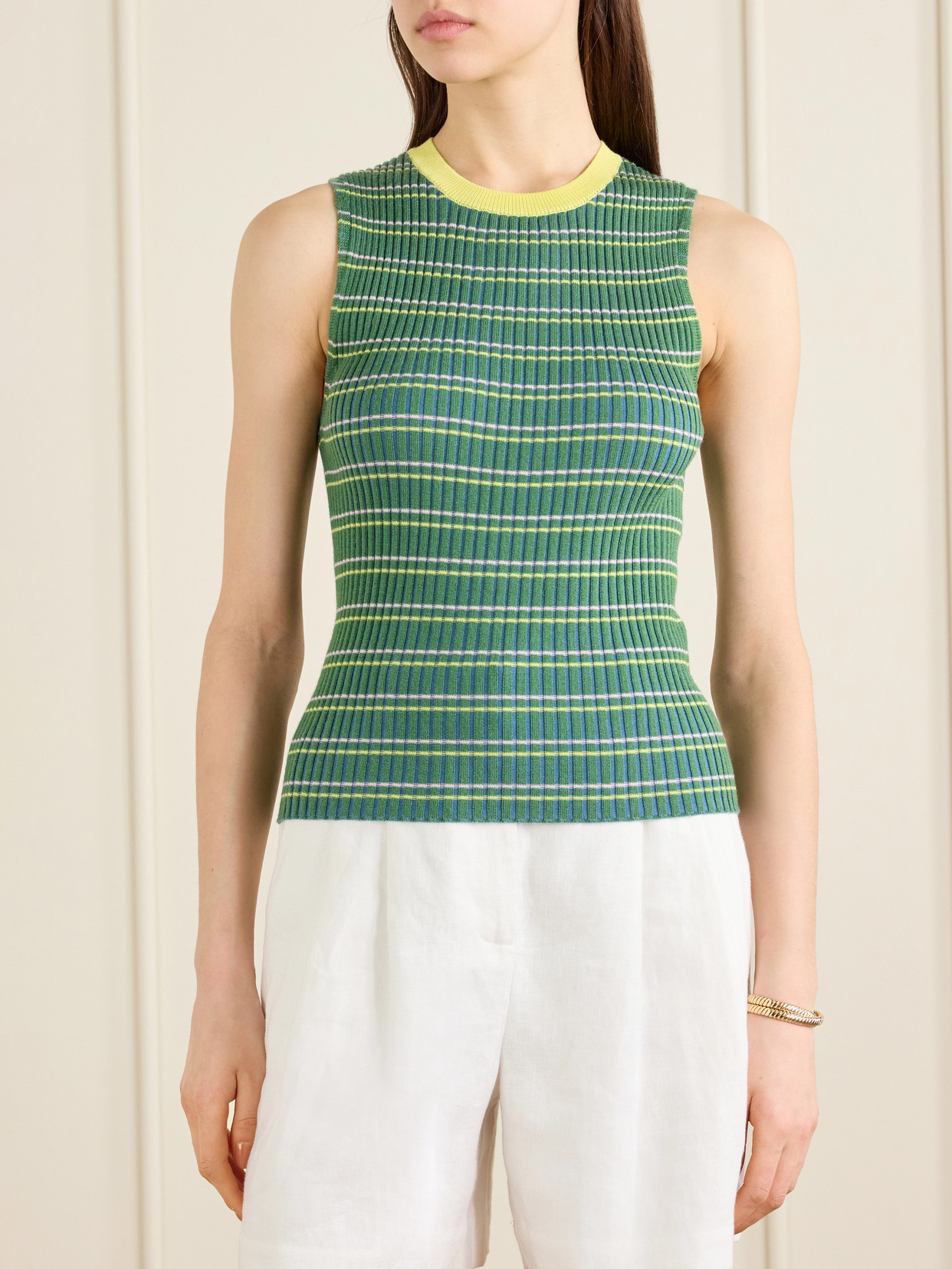 Iggy Shell Striped Merino Top