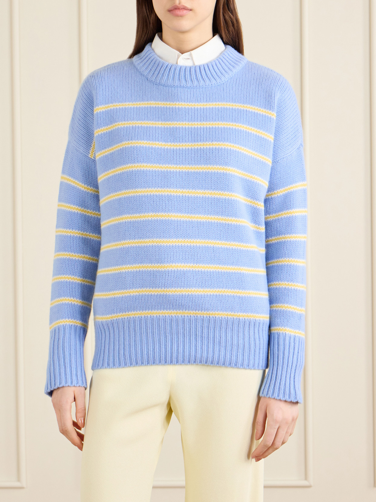 Marin Striped Wool And Cashmere-Blend Sweater