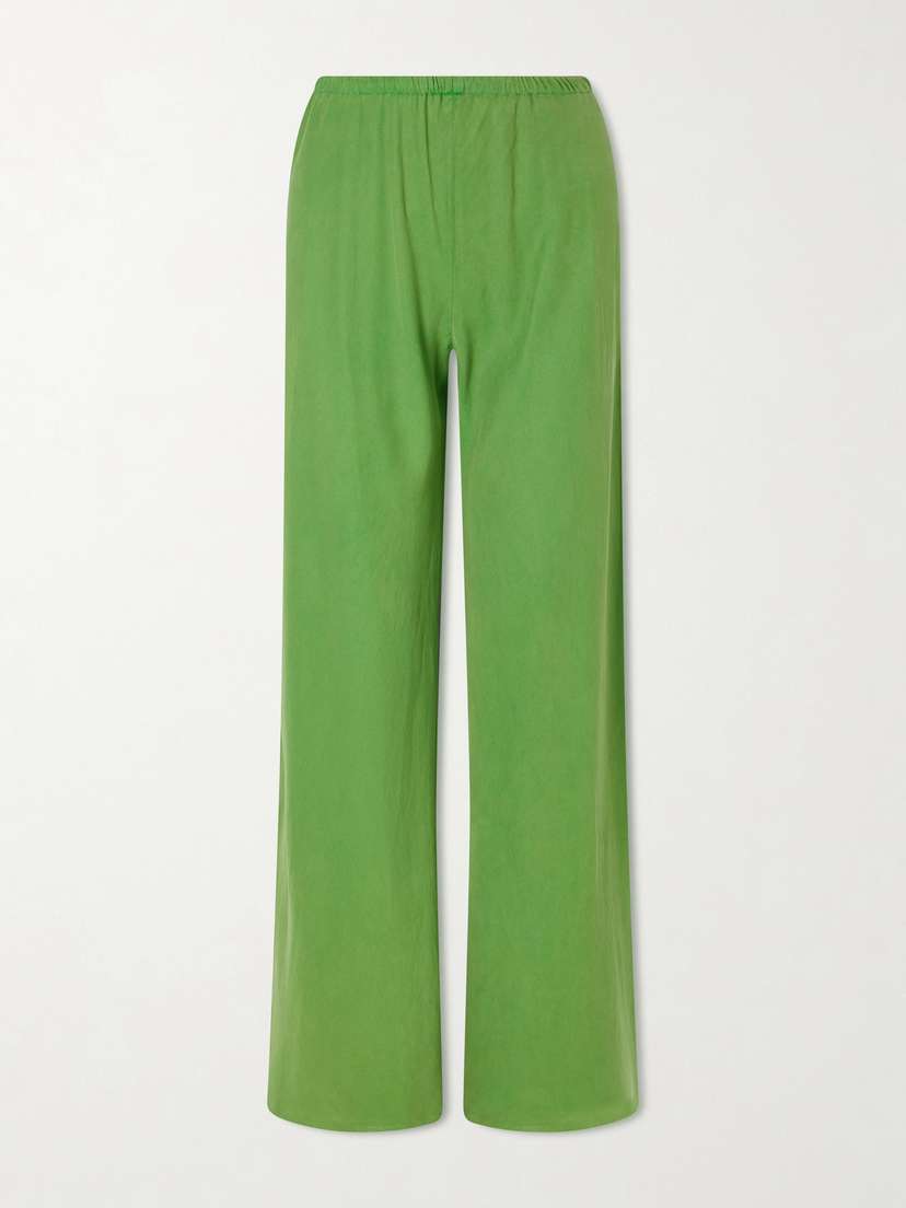 La Ligne Colby Twill Wide-leg Pants