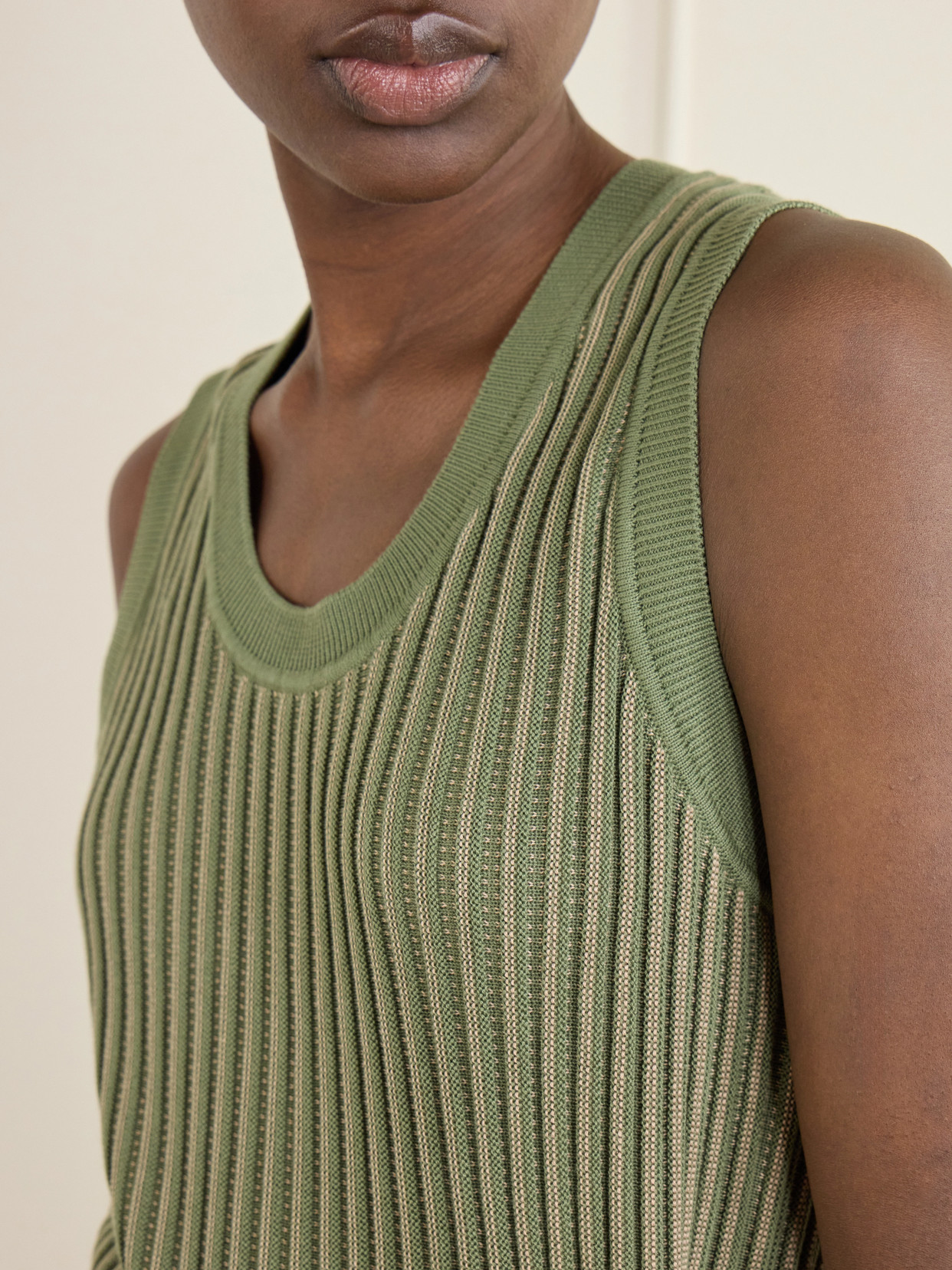 Aldcroft Ribbed-Knit Cotton Tank Top