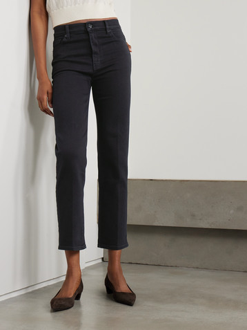 FRAME Le Sleek high-rise straight-leg jeans