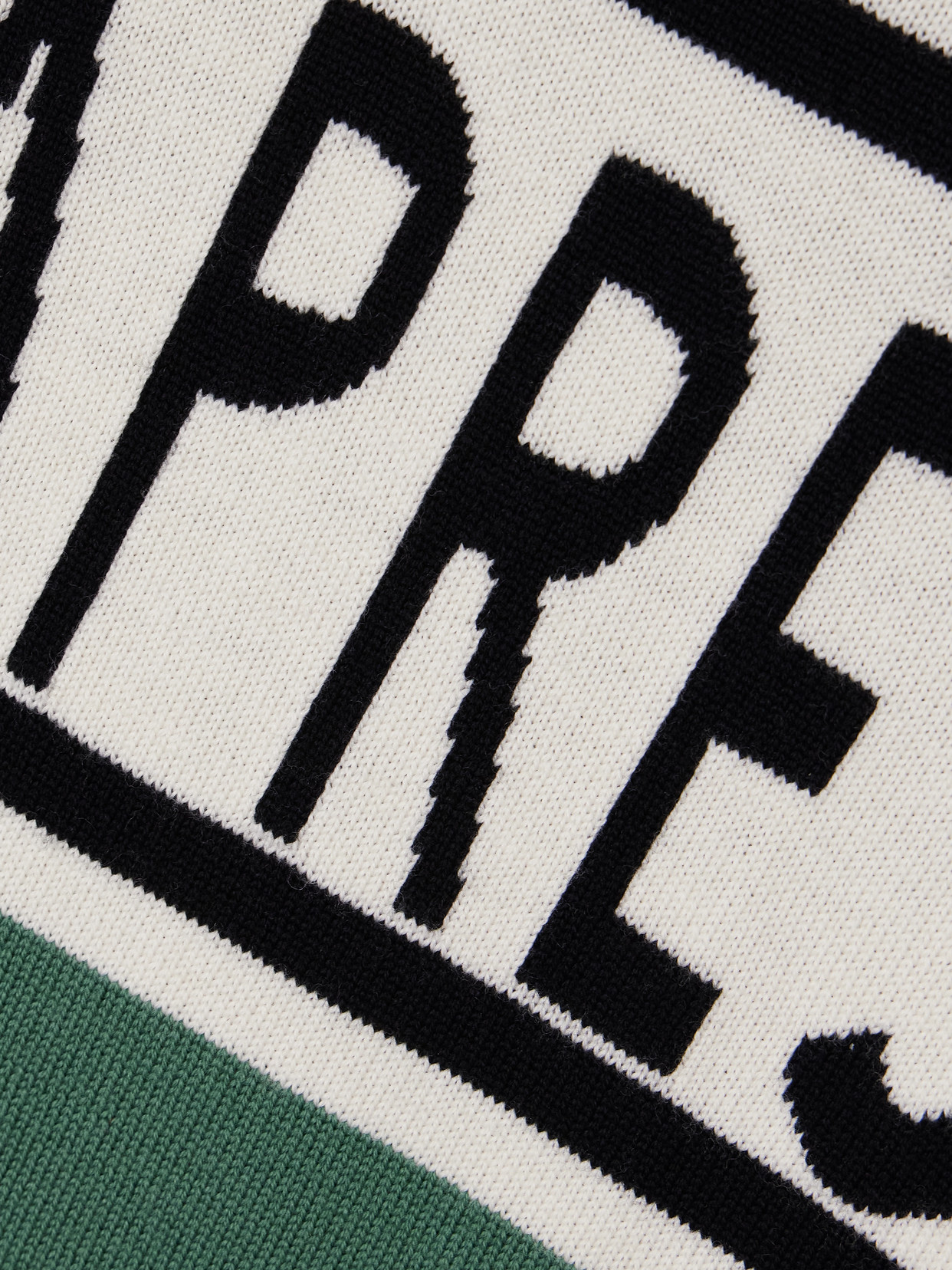 Perfect Moment Schild Intarsia Merino Wool Turtleneck Sweater In Green