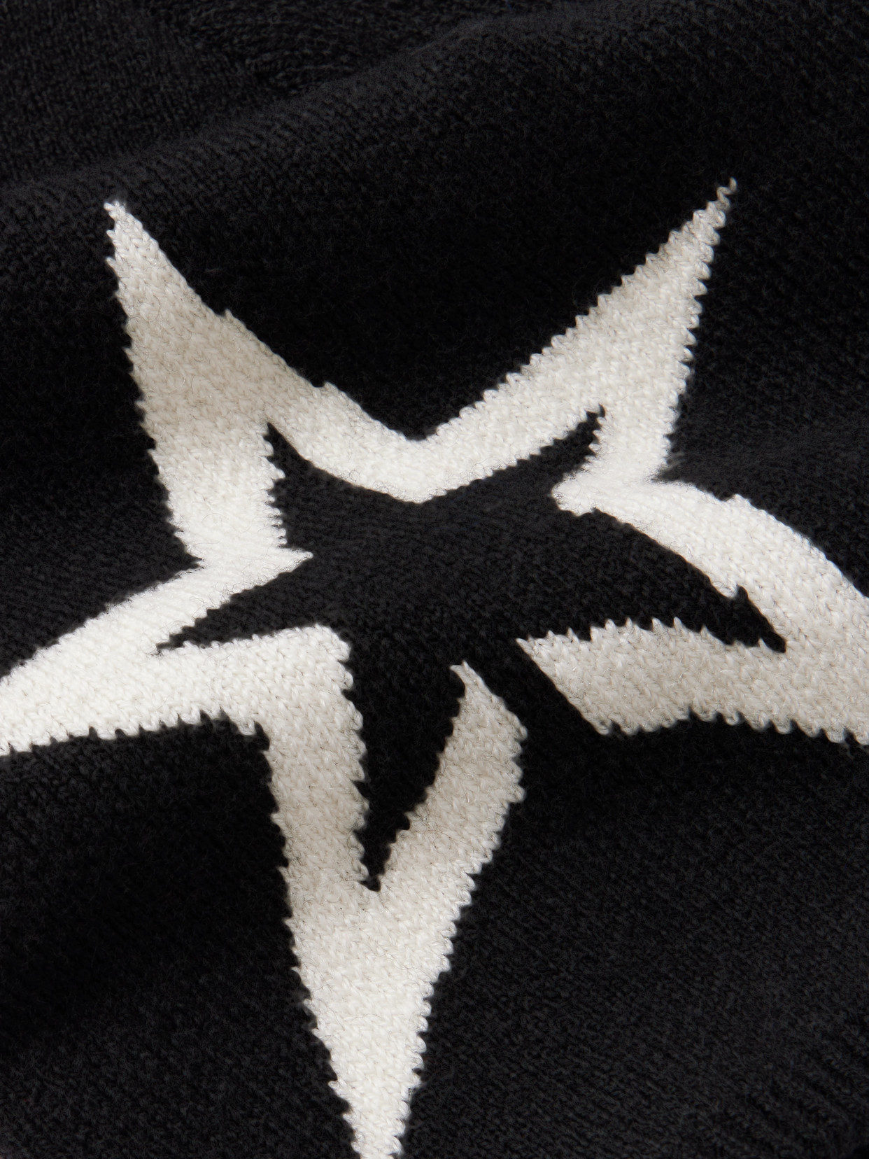 Perfect Moment Intarsia Wool-blend Beanie In Black