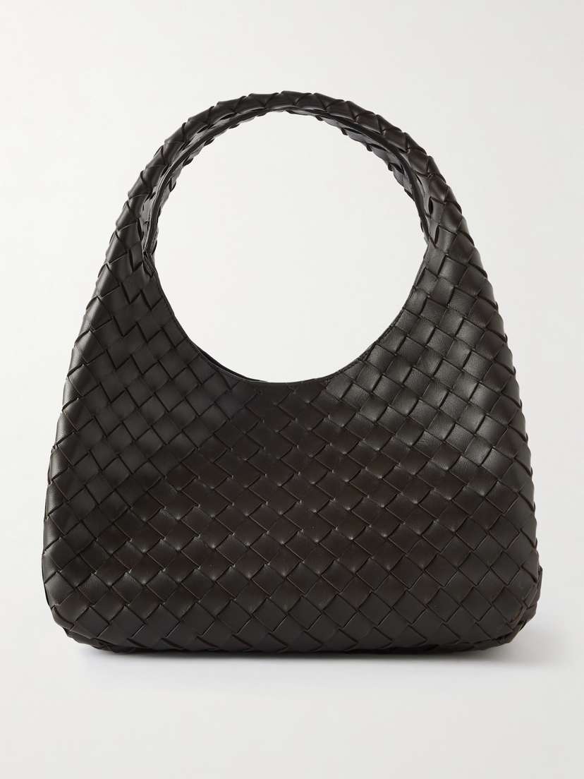 Bottega Veneta Campana Small Intrecciato Leather Shoulder Bag