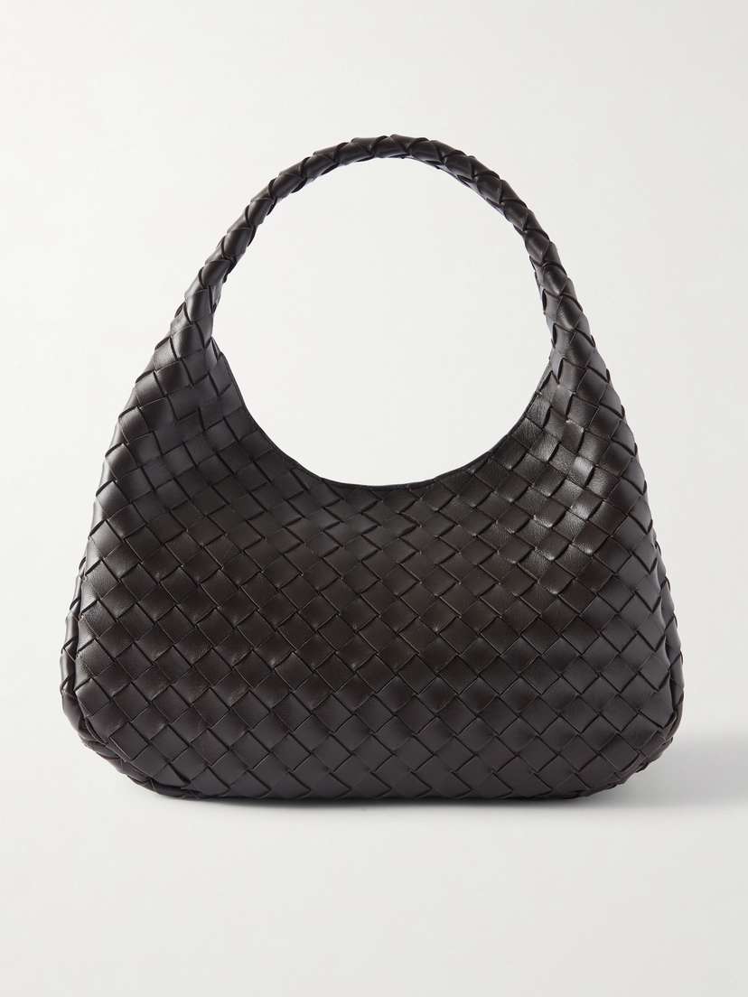 Bottega Veneta Campana Small Intrecciato Leather Shoulder Bag