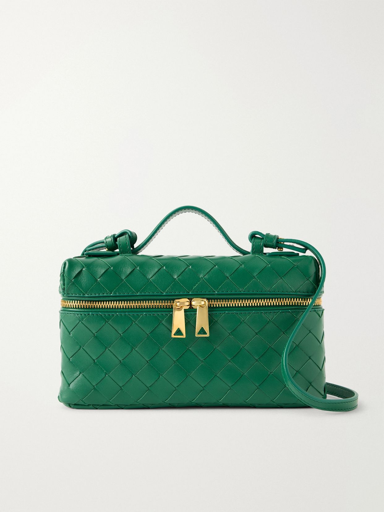 bang bang intrecciato leather tote