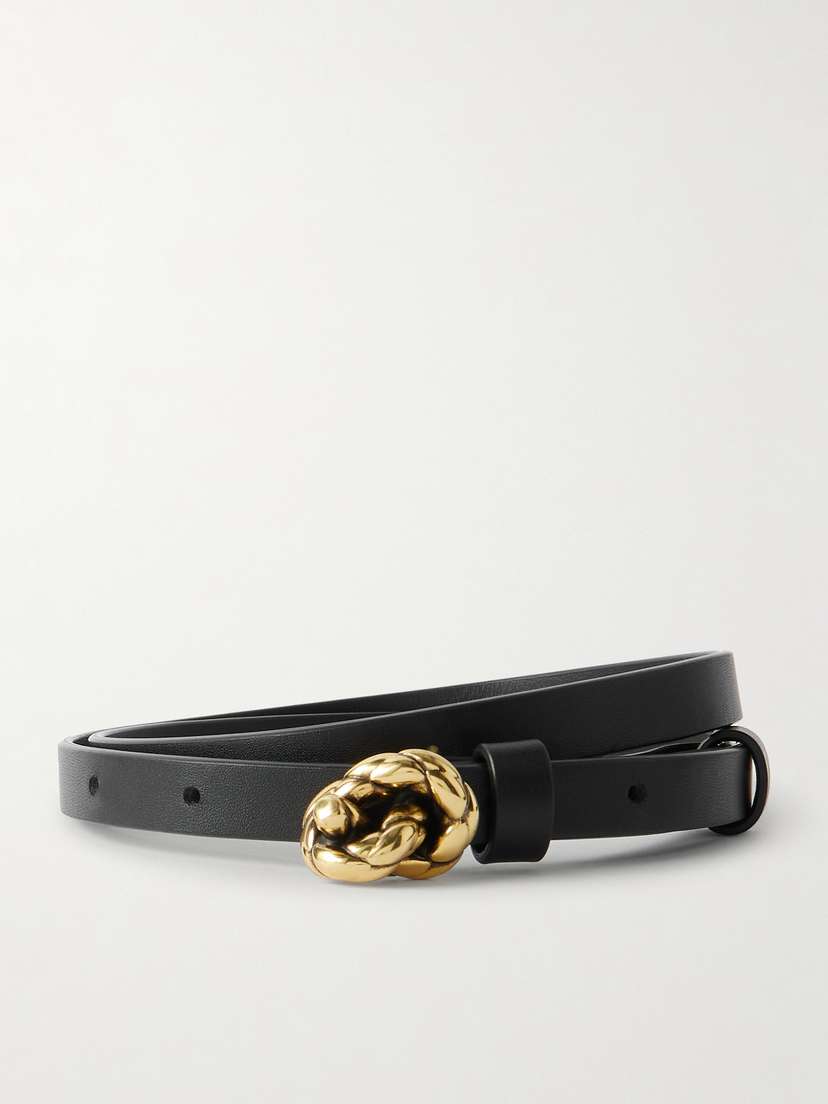 Bottega Veneta Knot Embellished Leather Belt