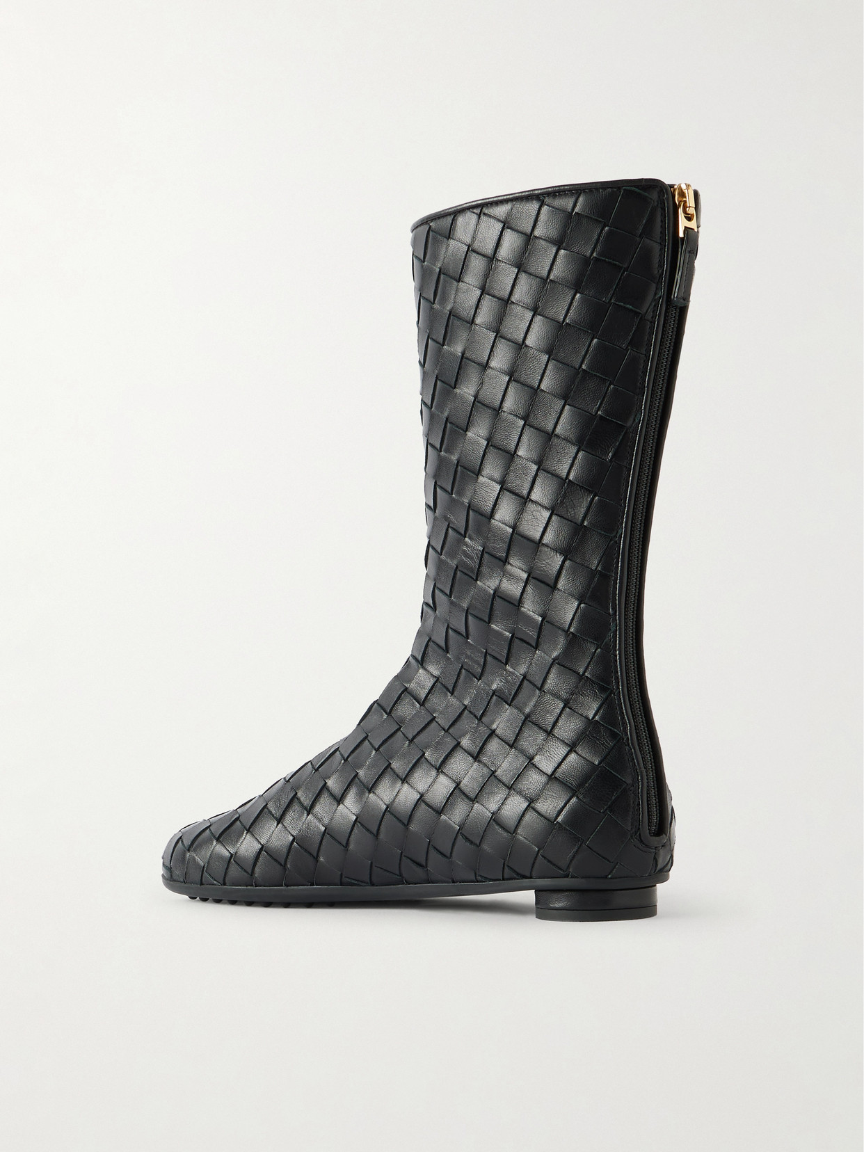 Atomic Intrecciato Leather Ankle Boots