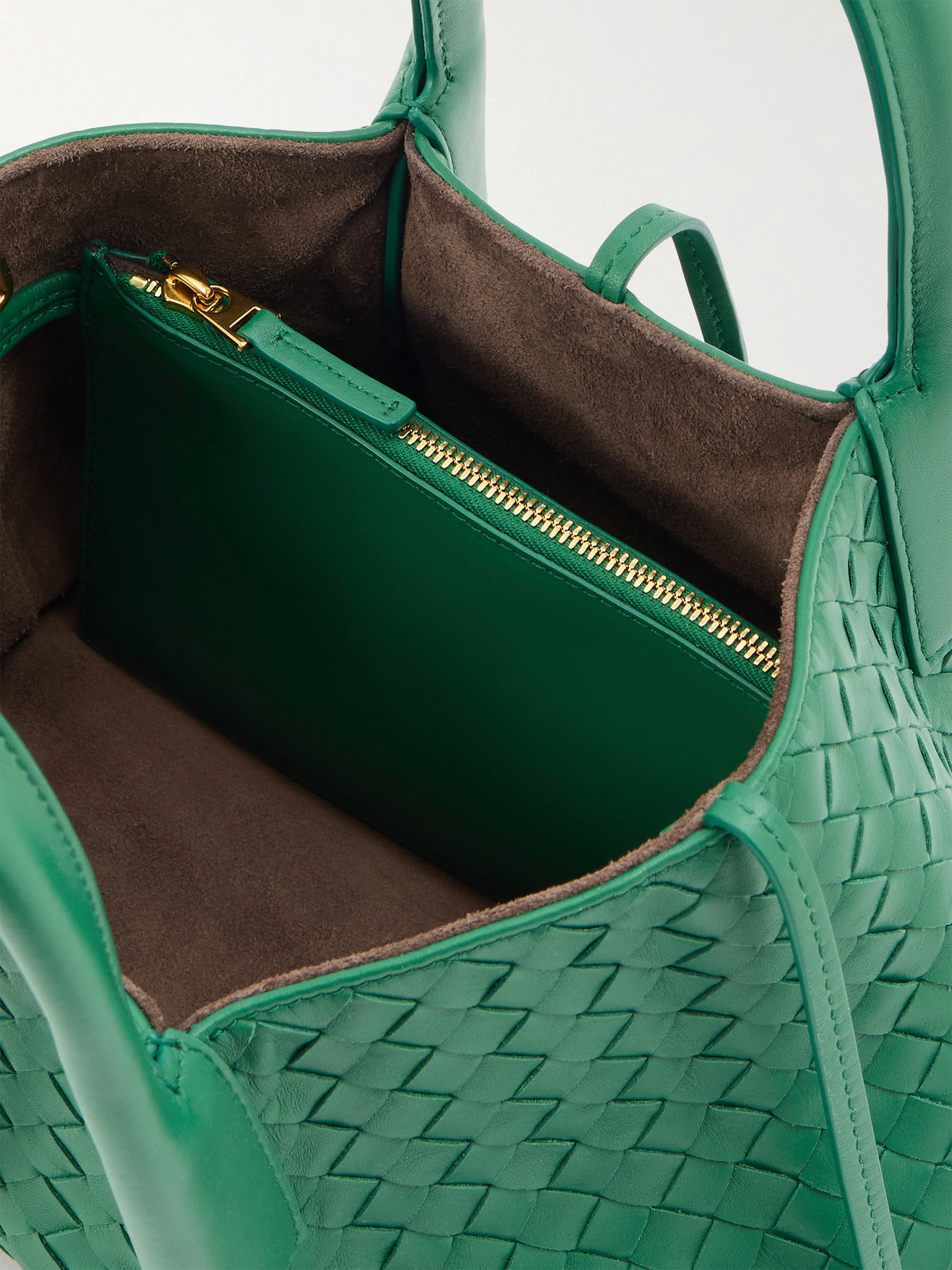 Pinacoteca Small Intrecciato Leather Tote