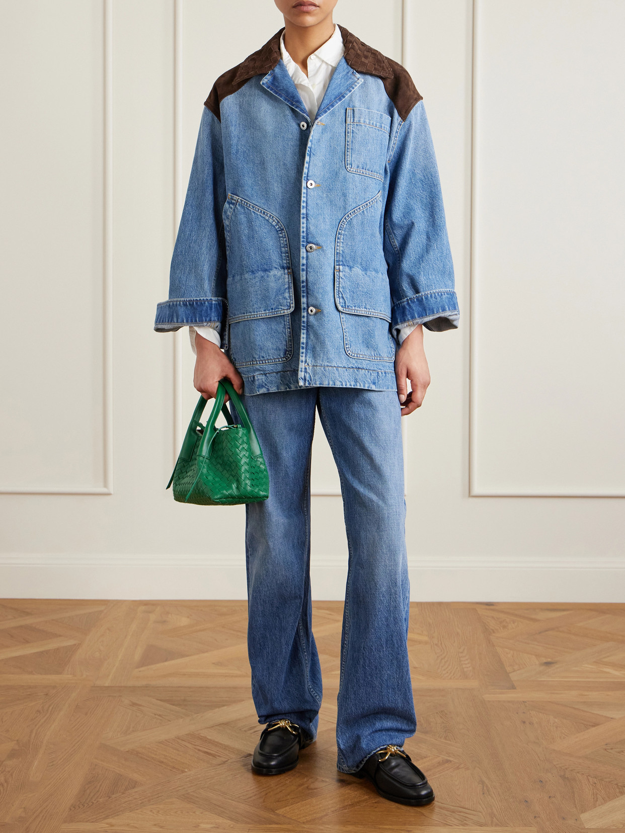 Pinacoteca Small Intrecciato Leather Tote