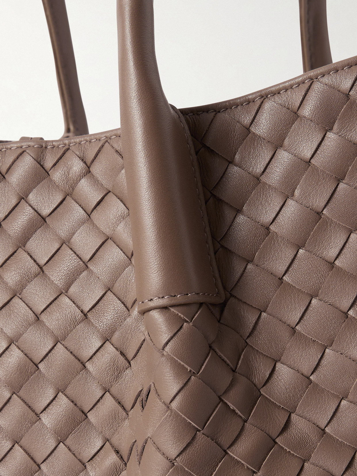 Pinacoteca Small Intrecciato Leather Tote