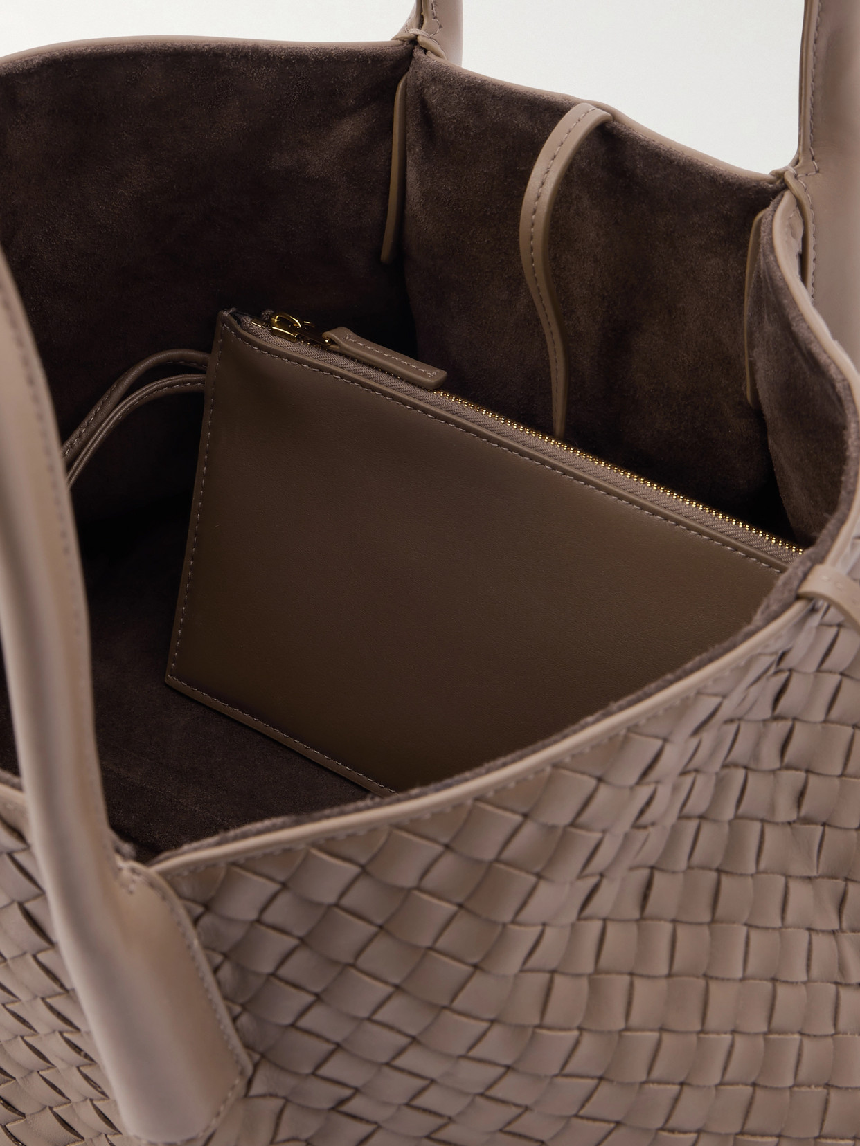 Pinacoteca Small Intrecciato Leather Tote