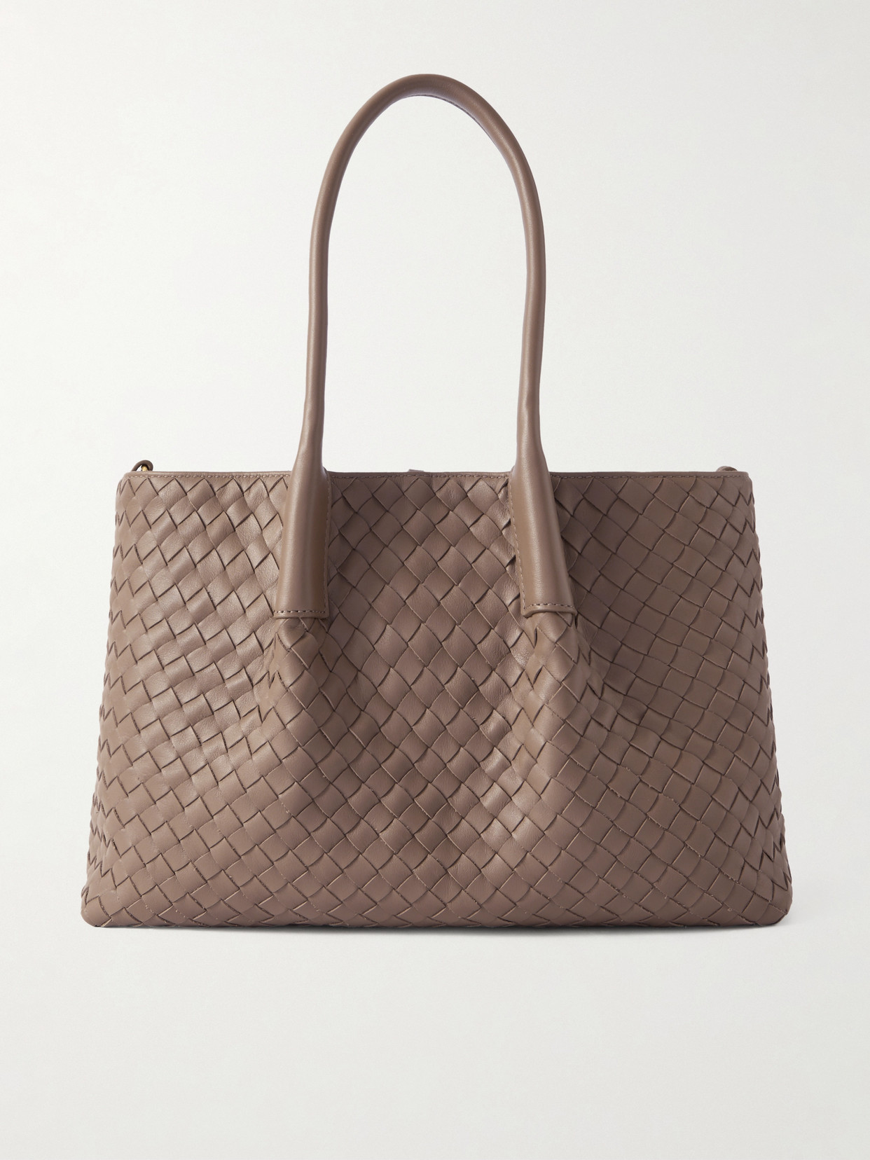Bottega Veneta Pinacoteca Small Intrecciato Leather Tote In Brown