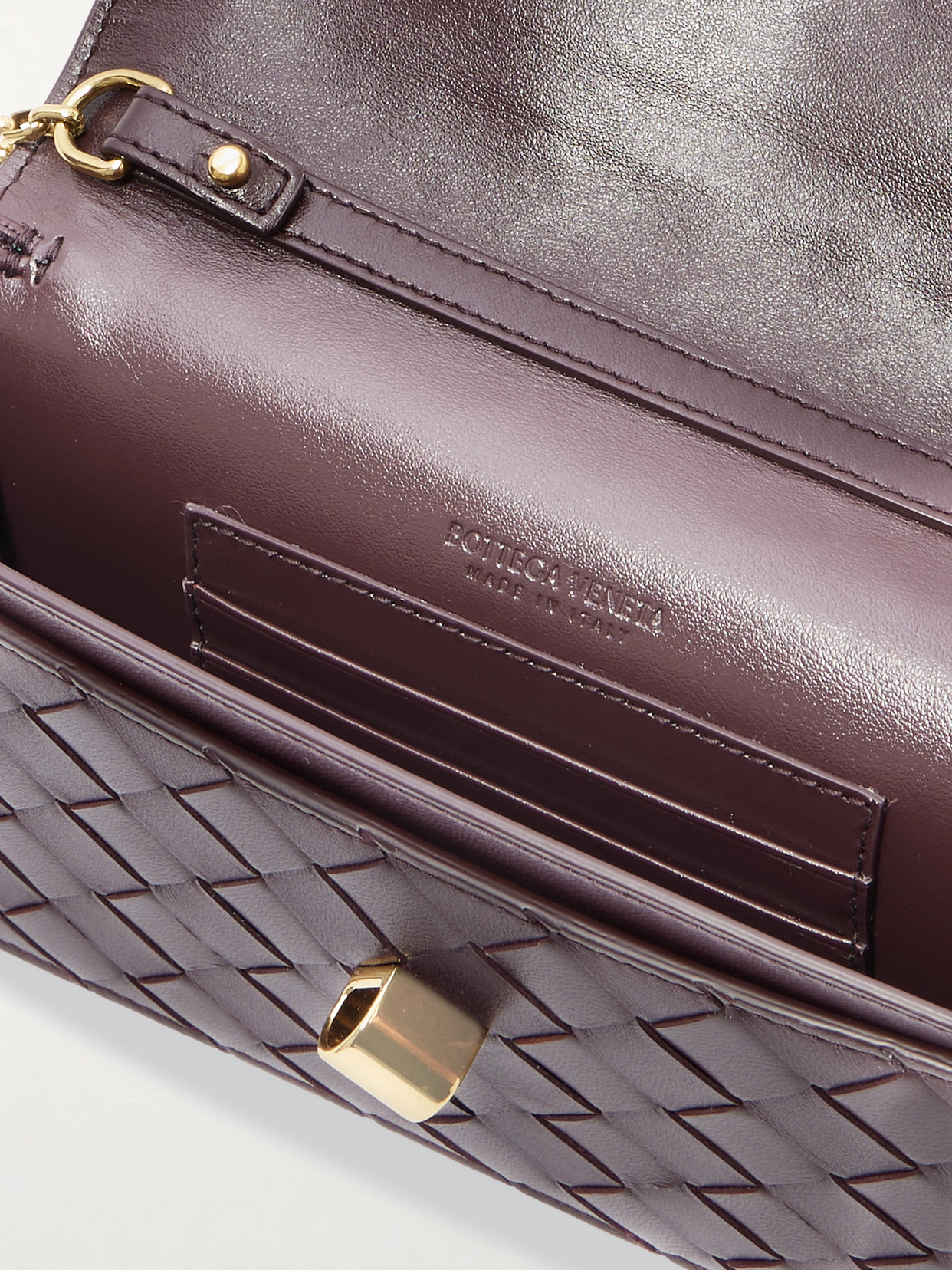 Bottega Veneta Intrecciato Leather Pouch In Multi