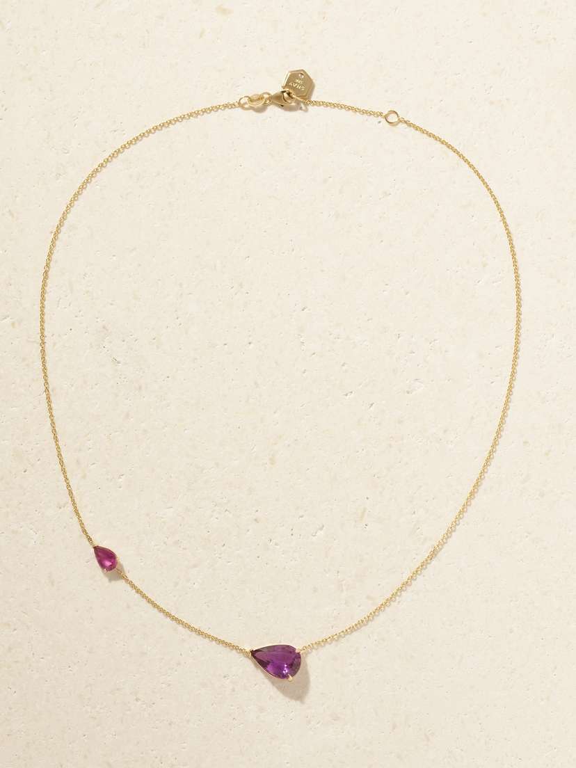 SHAY 18-karat Gold, Sapphire And Diamond Necklace