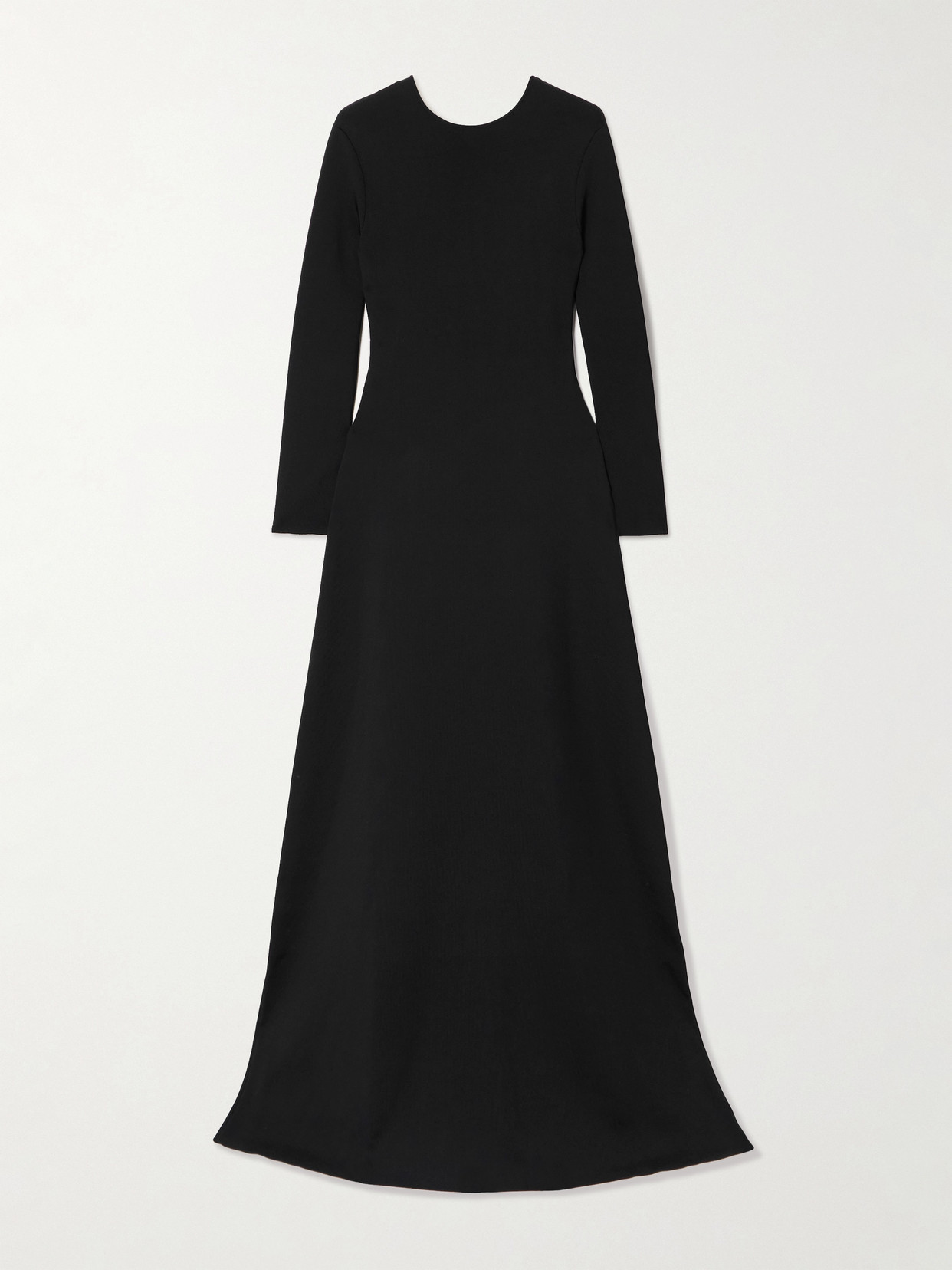 Bottega Veneta Chain-embellished Knitted Maxi Dress In Black