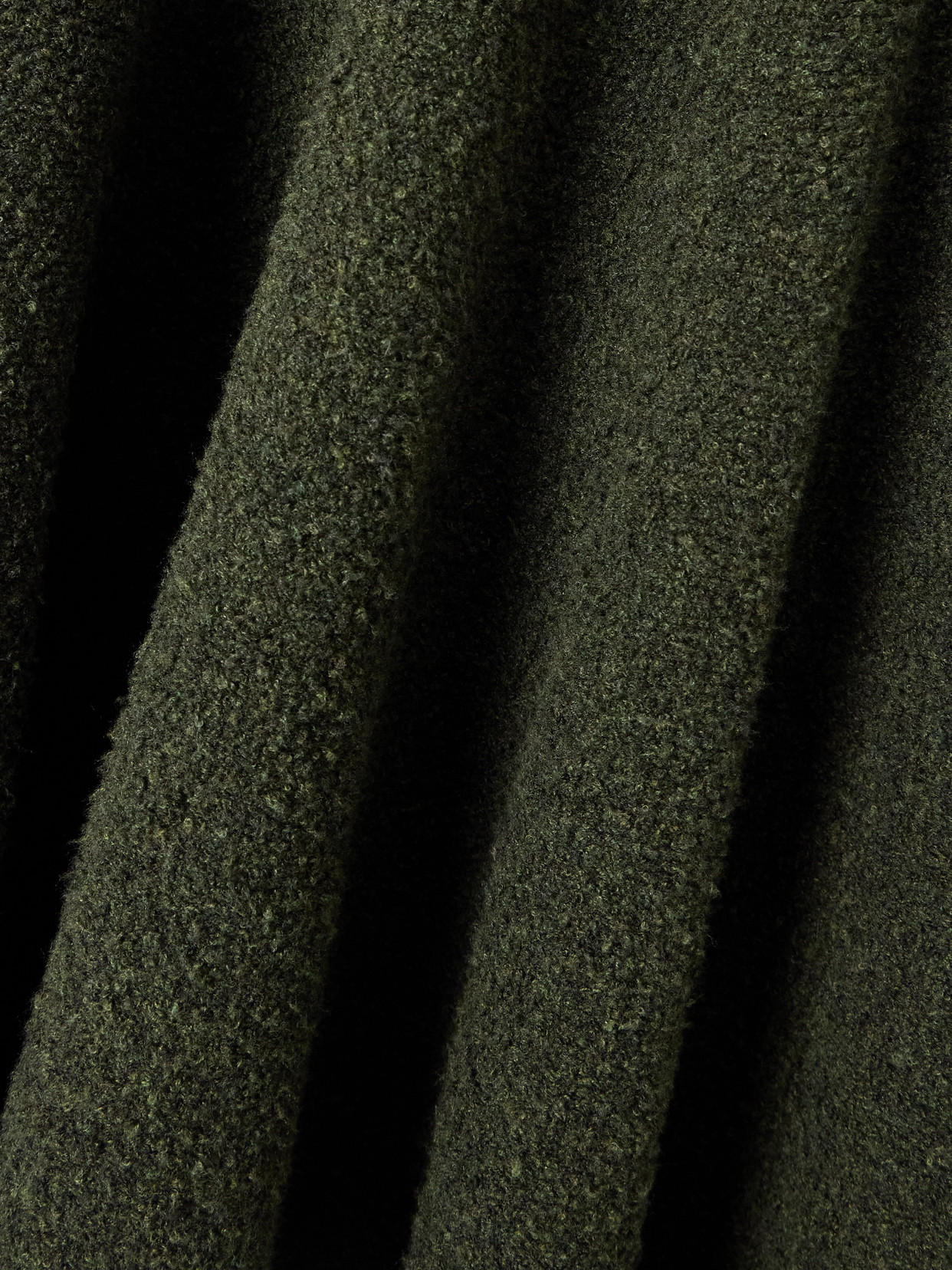 Bottega Veneta Wool-blend Bouclé Midi Skirt In Green