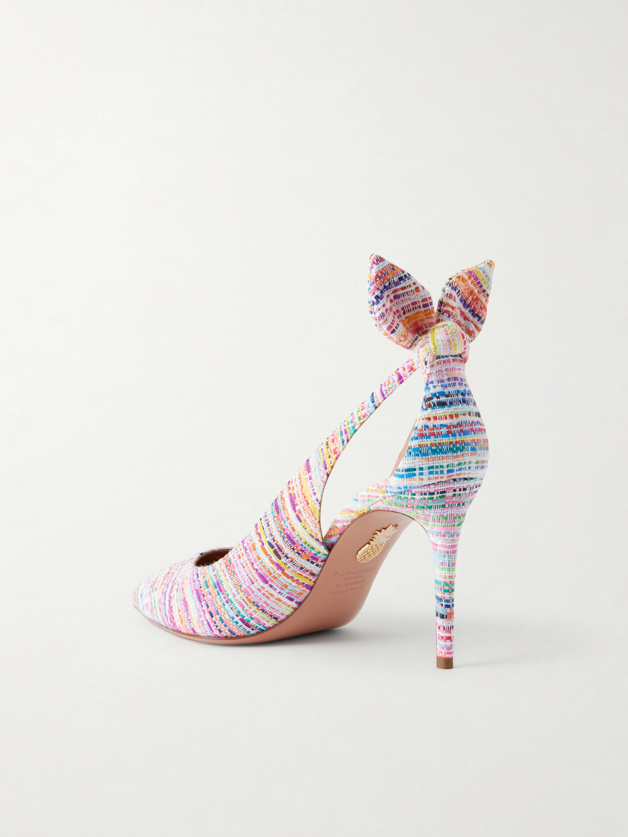 Tie 85 Embellished Tweed Pumps