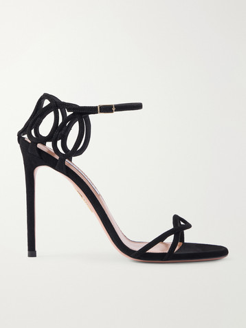 AQUAZZURA Hula 105 suede sandals