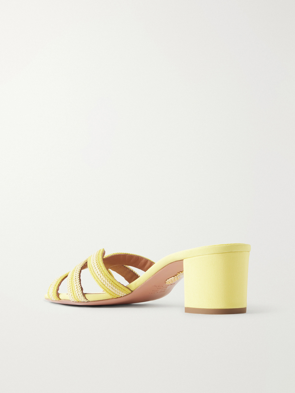 Day Dream 50 Metallic Raffia Mules
