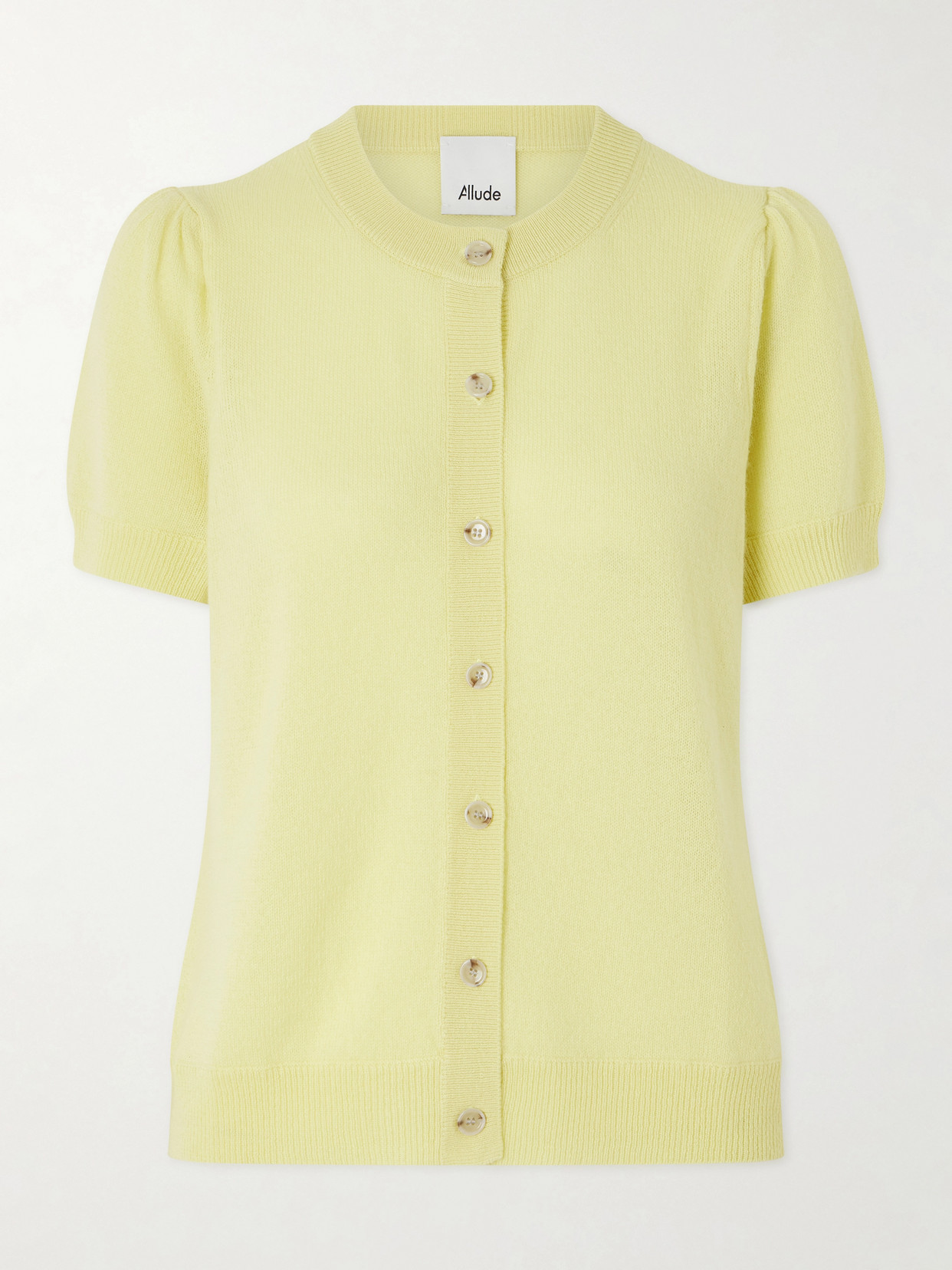 Allude Cashmere Cardigan In Yellow