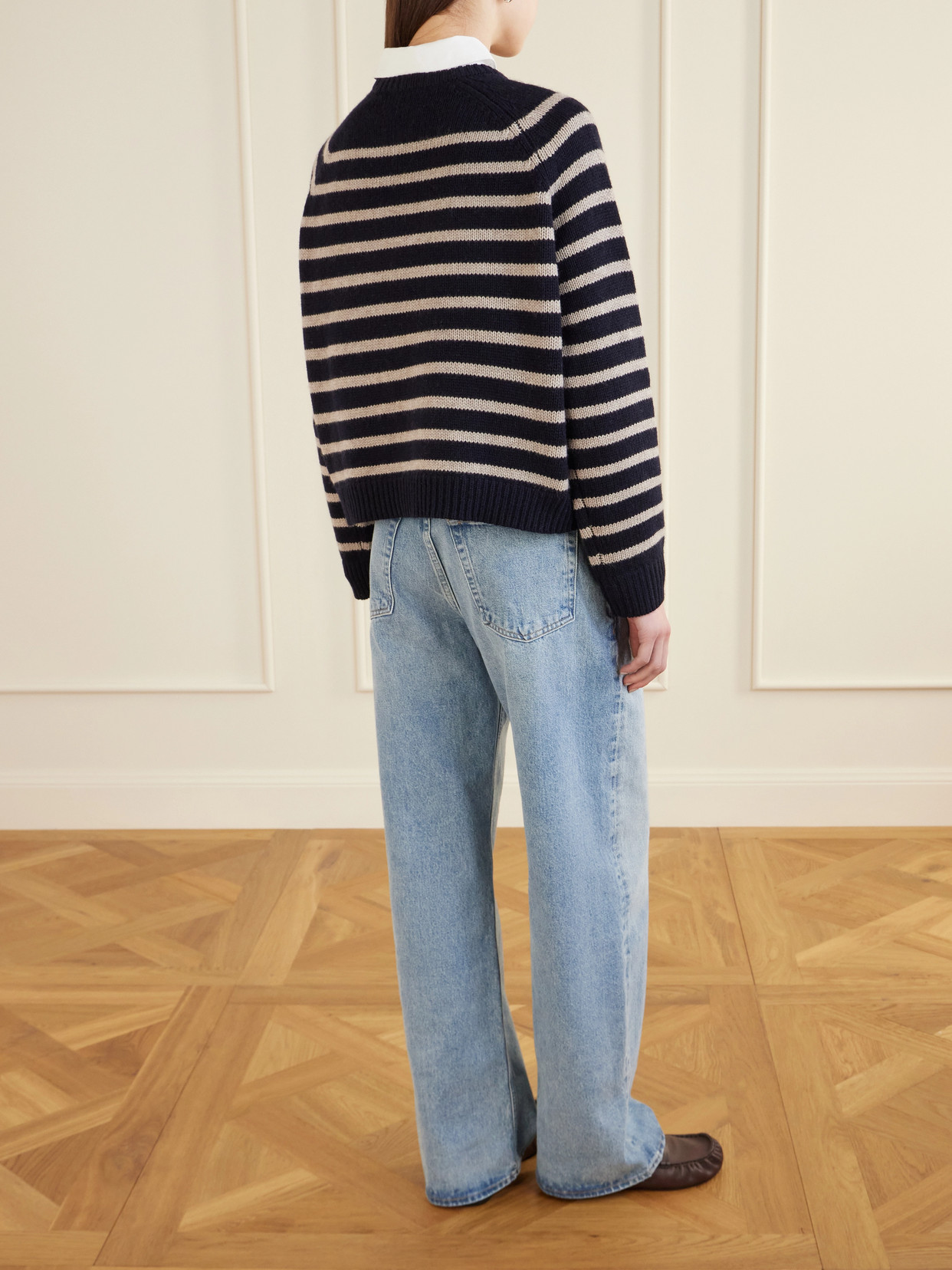 Striped Wool And Cashmere-Blend Sweater