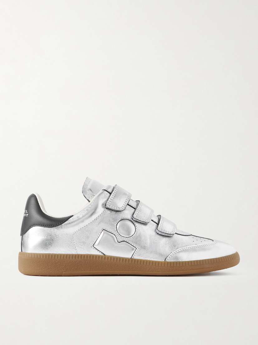 Isabel Marant Beth Metallic Leather Sneakers